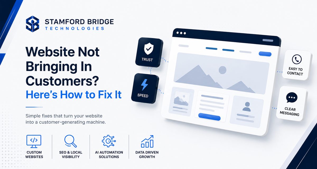 Website not bringing in customers - how to fix it